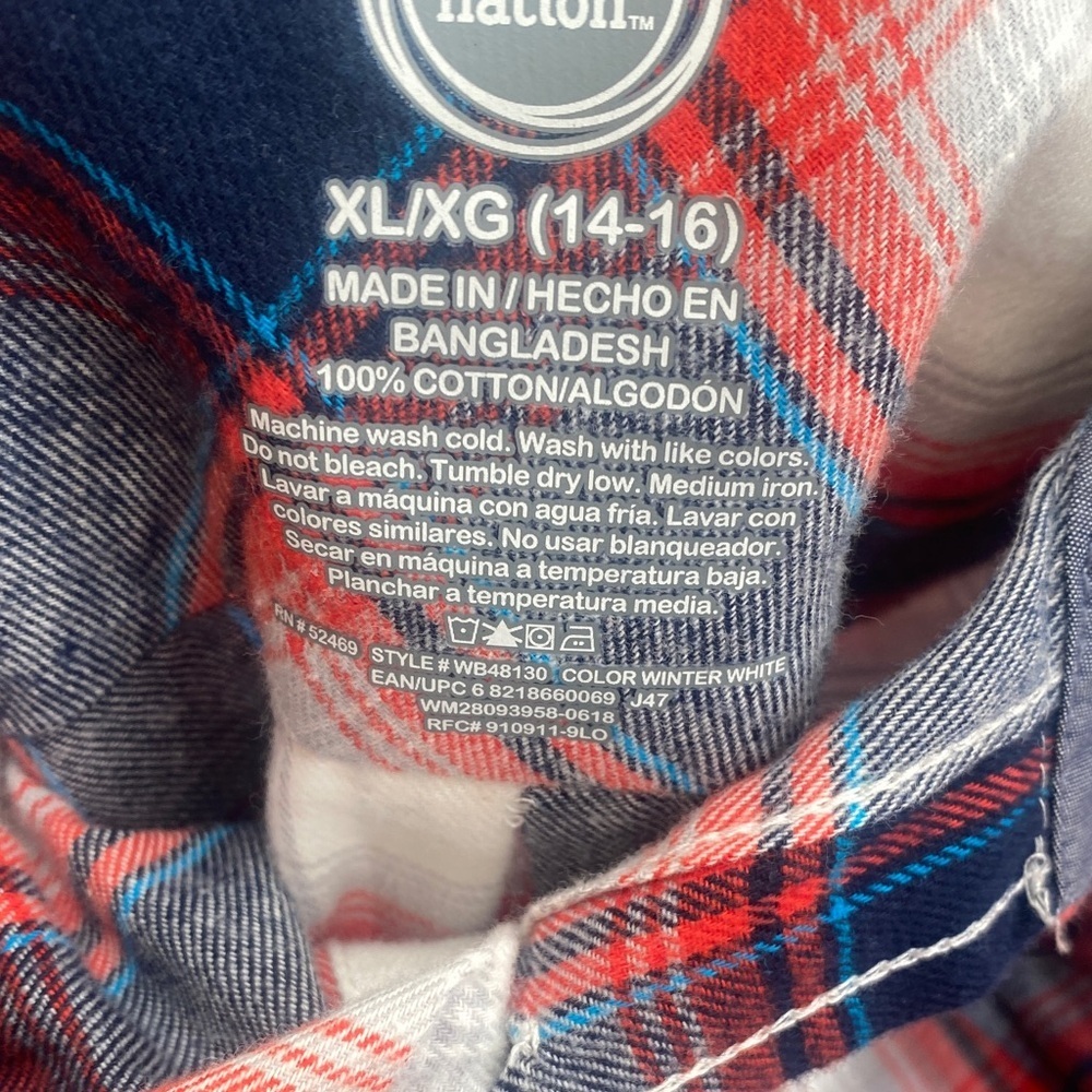 Bundle Wonder Nation Black and White Plaid Shirt - Picture 4 of 16